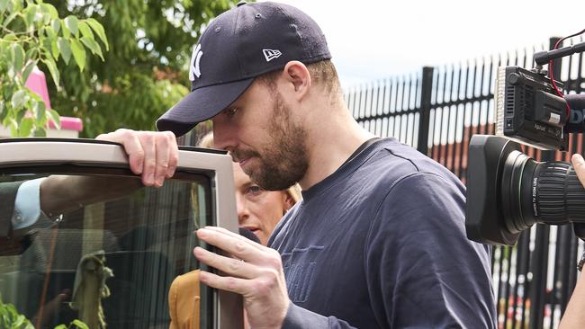 Jack Sauer leaving the Adelaide Remand Centre on Monday. Picture: Matt Loxton