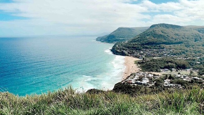 An opening on the Wodi Wodi Track looking over Stanwell Park. Picture: Chelsea Bassett