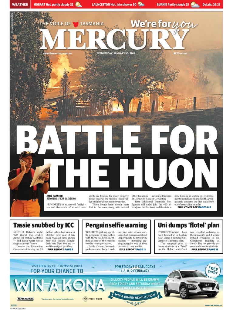 Photos The Mercury Newspapers Front Pages From The Largest News Events Of The Decade The Mercury 6042