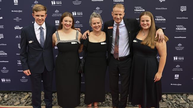 Professor Richard Scolyer AO with his family. Picture: Martin Ollman