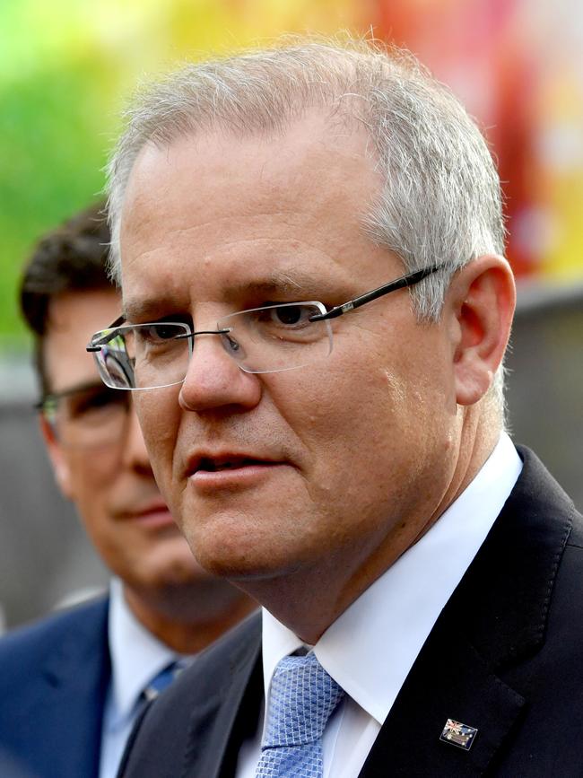 Australian Prime Minister Scott Morrison in Adelaide. Picture: AAP Image/Sam Wundke