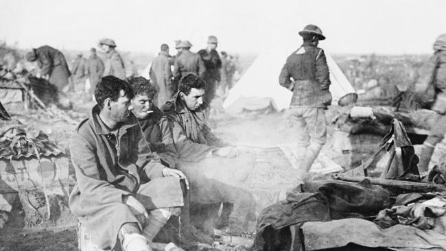 Australian Diggers at Passchendaele in 1917.