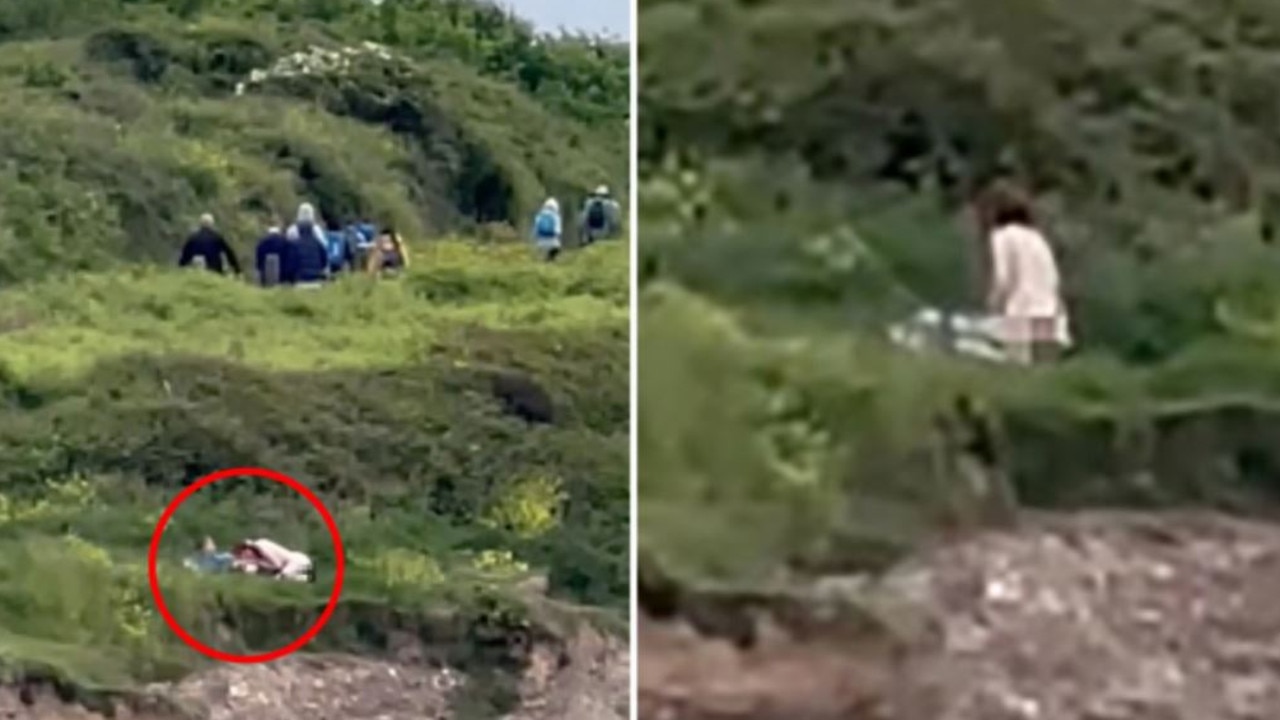 Couple Caught Having Sex On Edge Of A Cliff In Video In Cornwall Uk Au — Australias 