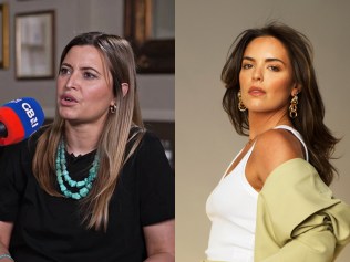 Olympia Valance told a radio station she does not agree with her sister Holly Candy's political views. Pictures: GB News, Supplied.