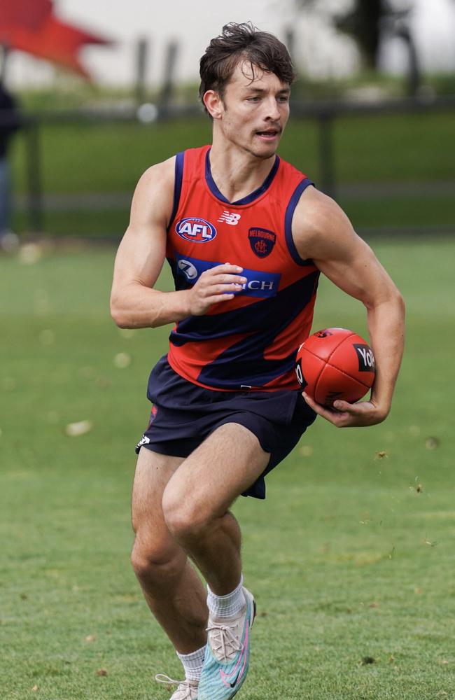 Melbourne father-son Kynan Brown. Picture: Alex Ratcliffe/Melbourne FC