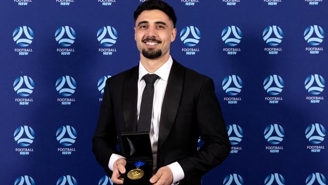 Alec Urosevski of Rockdale Ilinden claimed his second consecutive Player of the Year award for the NPL NSW Men. Picture: Football NSW