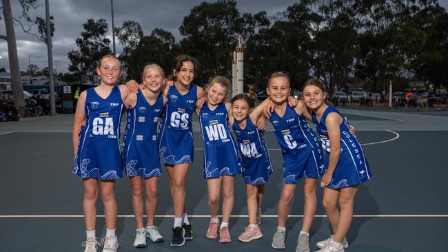 Anglesea White under-11 netball team.