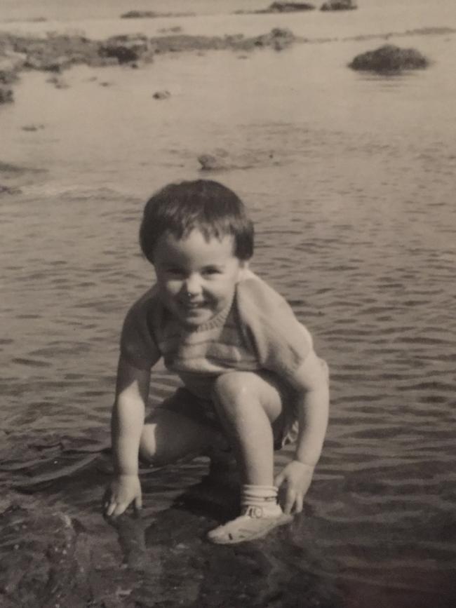 Tasmanian author Heather Rose on Bruny Island, aged 4. Picture: Supplied