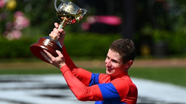 Melbourne Cup winning jockey James McDonald. Picture: Quinn Rooney/Getty Images