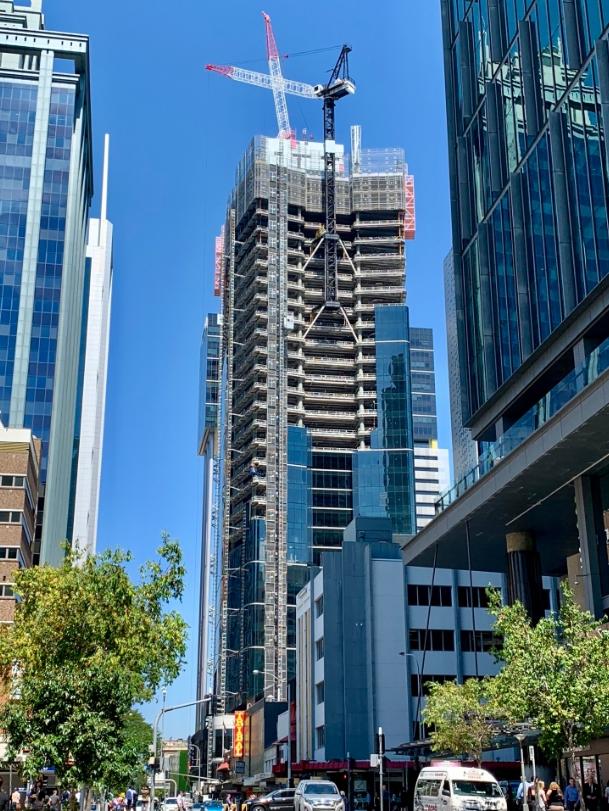 300 George St under construction in 2018.