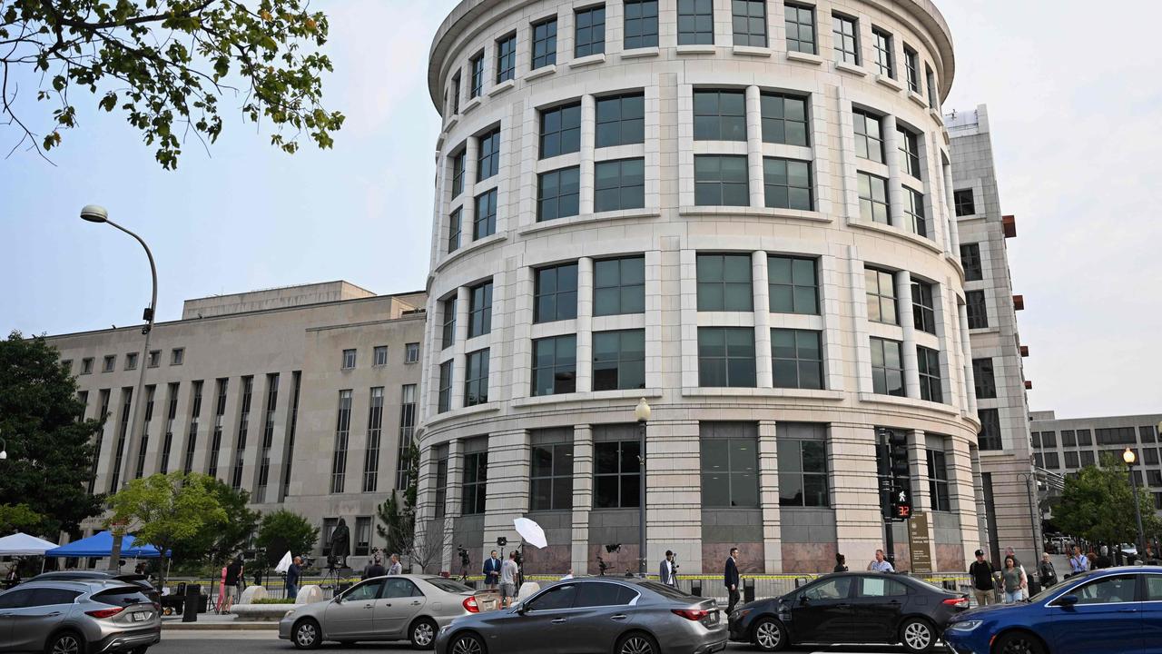 The E Barrett Prettyman US States Courthouse where Donald Trump will be arraigned. (Photo by Mandel NGAN / AFP)