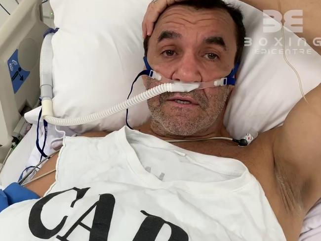 Jeff Fenech contracted a heart infection and underwent emergency surgery in a Bangkok hospital earlier this month. Picture: Fight Call Out