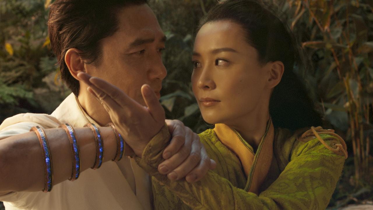 Tony Leung and Fala Chen in a flirtatious fight sequence. Picture: Marvel Studios