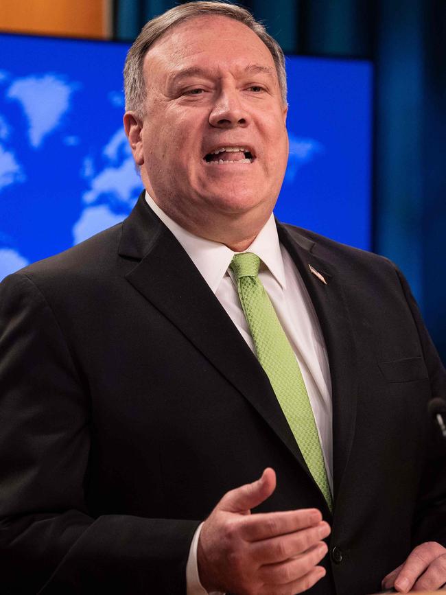 US Secretary of State Mike Pompeo. Picture: AFP