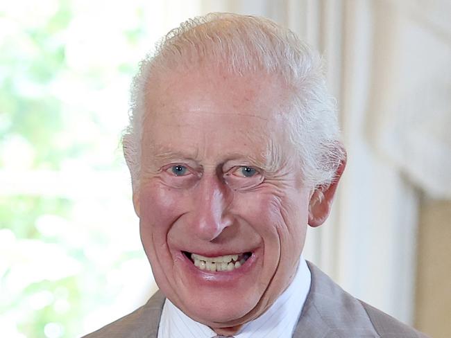 SYDNEY, AUSTRALIA - OCTOBER 20: King Charles III smiles at Admiralty House on the second day of a Royal Visit to Australia on October 20, 2024 in Sydney, Australia. King Charles and Queen Camilla are on the second day of a visit to Australia, his first as Monarch. CHOGM in Samoa will be his first as Head of the Commonwealth. (Photo by Chris Jackson/Getty Images)