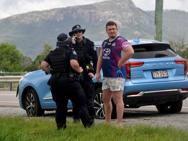 Stolen car near the Rooney Bridge in Railway Estate. Picture: Evan Morgan