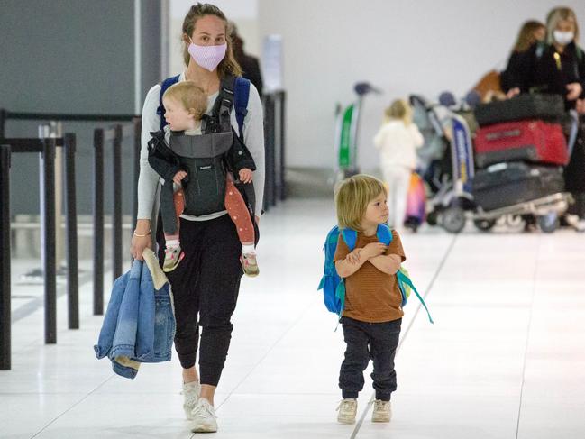 Mardi Dangerfield at Melbourne Airport. Picture: Mark Stewart