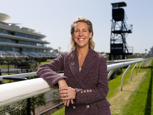 Kylie Rogers is dreaming up plans to turn Flemington into an entertainment and events precinct. Picture: Jason Edwards