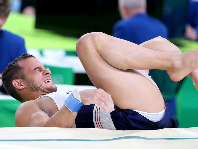 French Gymnast Samir Ait Said Breaks Leg In Horrific Incident At Rio Olympic Games Herald Sun