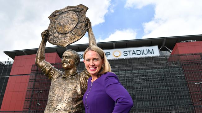 Kate Jones has urged the NRL to back the grand final series. Picture: Darren England/AAP