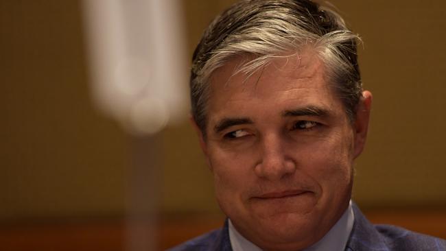 KAP State Leader Robbie Katter at the Townsville leaders forum. Picture: AAP Image/Tracey Nearmy