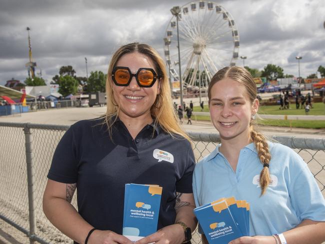 Mariah Dobricic, Aimee Lee at the Mildura Show 2024. Picture: Noel Fisher