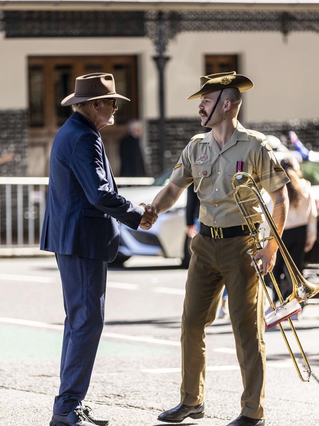 Anzac Day parade, Brisbane. Picture: Matthew Poon