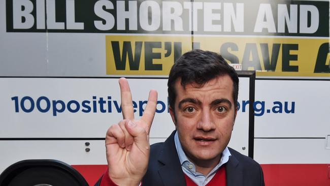 Federal Labor Senator Sam Dastyari at a Save Medicare rally at Martin Place as part of the 2016 election campaign in Sydney, Friday, July 1, 2016. (AAP Image/Mick Tsikas) NO ARCHIVING