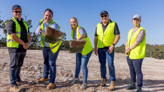 Brendan Hannan, Anthony Demiris, Cr Cath Tonks, Wayne Davis and Ngaire Stirling. Picture: Contributed