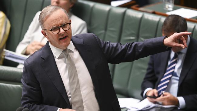 Prime Minister Anthony Albanese has dismissed opposition calls for him to travel to Tel Aviv to express Australia’s solidarity with the country. Picture: NCA NewsWire/Martin Ollman