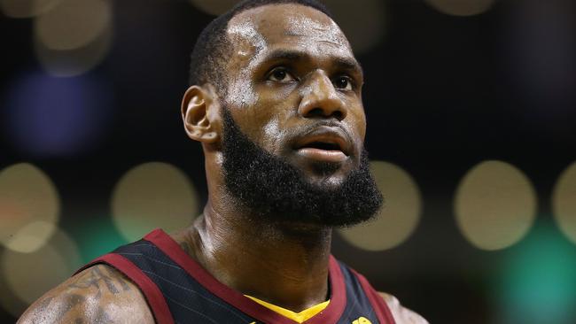 Lebron James of the Cleveland Cavaliers is in Paris at the Grand News  Photo - Getty Images
