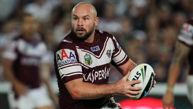 Daily Telegraph. NRL Round 7; Manly Sea Eagles v North Queensland Cowboys, played at Central Coast Stadium in Gosford. Glenn Stewart.