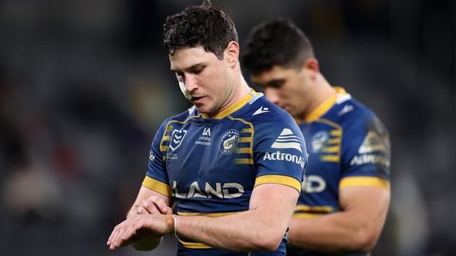 The Eels are set to lose Mitch Moses for a month. Photo by Cameron Spencer/Getty Images