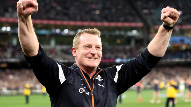 Michael Voss has earned a contract extension at Carlton. (Photo by Robert Cianflone/Getty Images)