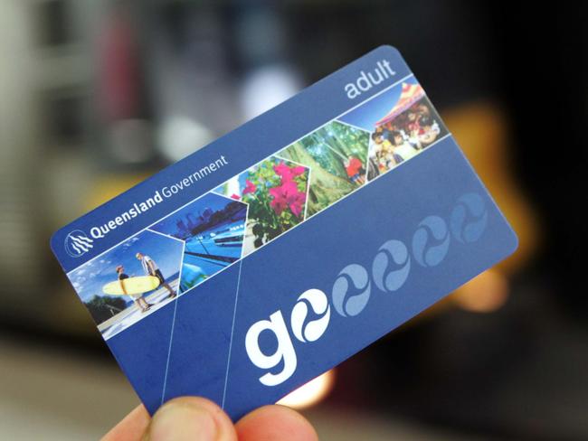 Go Card from TransLink, being used at Central Railway Station, Brisbane City.