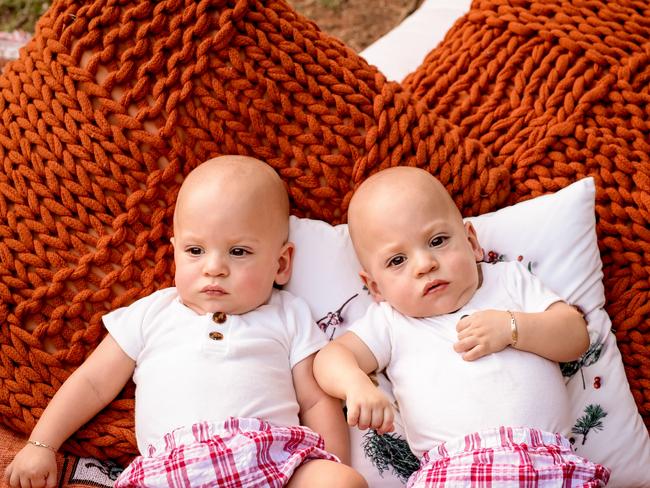 Miracle Twins Nash and Reuben will celebrate their second birthday in January next year. Photo/RFDS