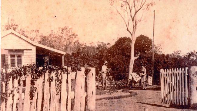 Edmund and Decima Rawson in the garden of The Nyth. Picture: Pioneer Valley Museum Mirani