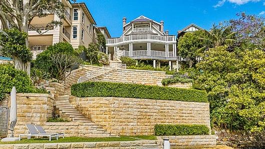 Qantas boss Alan Joyce’s $19 million waterfront mansion overlooks Sydney Harbour. Picture: RealEstate.com.au