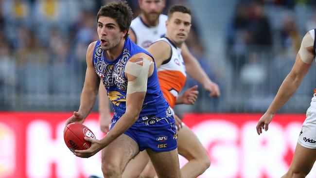 Andrew Gaff rejected North Melbourne’s huge offer to stay at West Coast. Picture: Getty