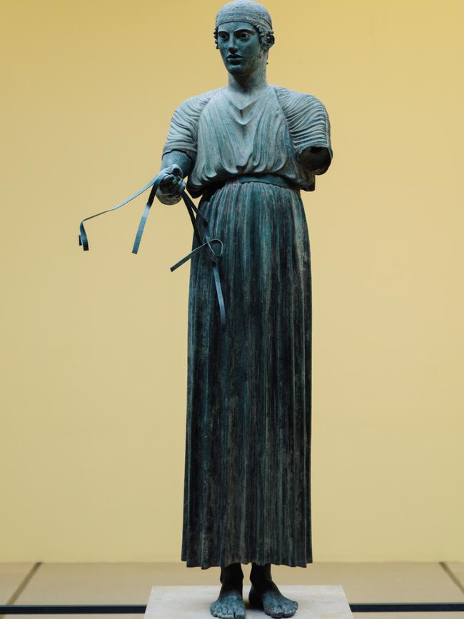 Bronze sculpture The Charioteer of Delphi. Picture: Thomas Gravanis.