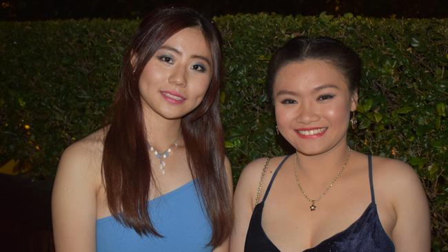 Linh Tran and Illi Oei-McGrath at Queensland Academies Creative Industries formal.