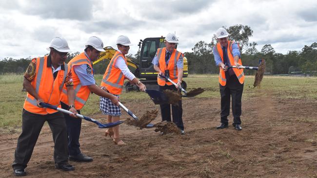 Sod turning of stage two of the Southern Queensland Correctional Precinct on Thursday.