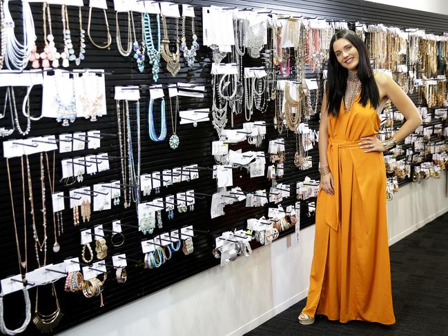 Natasha Hayman with jewellery at the Colette by Colette Hayman HQ. Picture: Troy Snook.