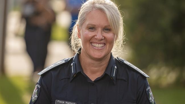 A very happy inspector Fiona Halford announced the news that the baby had been found. Picture: Jason Edwards