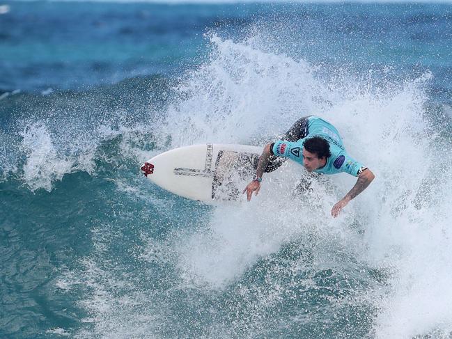 Competitors in the 2021 Vissla Central Coast pro at Avoca Beach Thursday 4th March 2021. pic Sue Graham