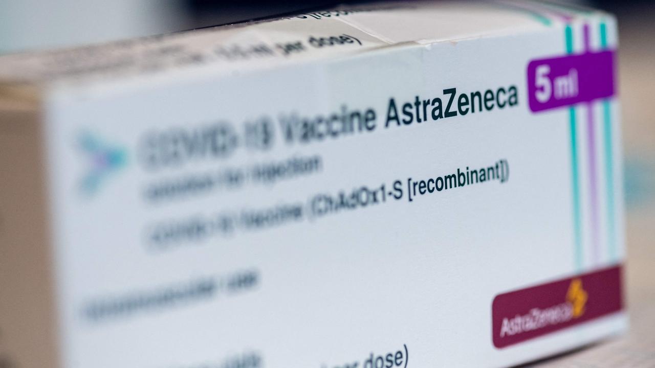 A box of the AstraZeneca vaccine. Picture: Jens Schlueter/AFP