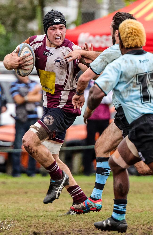 Jock Hanson of the Noosa Dolphins was a major blow for the team when he was ruled out mid way through the regular season. Picture: Rachel Wright Images