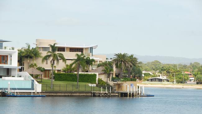 The mansion on Cronin Island built by the Perrins.