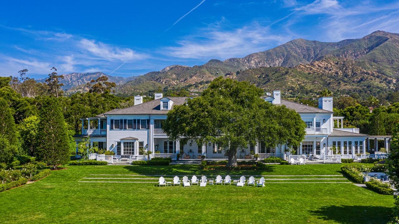 Adam Levine’s Montecito Home that he bought from Rob Lowe. Picture supplied by TopTenRealEstateDeals.com