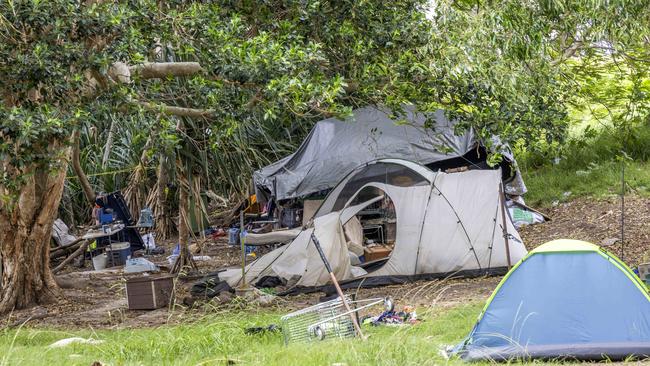 Tents at Woody Point. Picture: Richard Walker